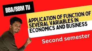 Application of function of several variables in economics and business