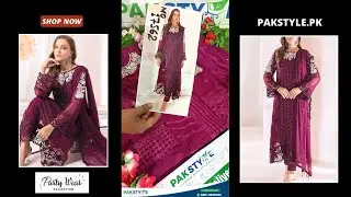 Designer Formal Chiffon Party Dress Online in Pakistan | Georgette Fabric Design @PakStyleOfficial​