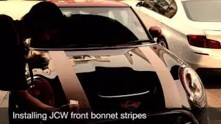 F56 MINI Cooper S with JCW Front Bonnet Stripes