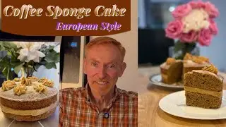 Coffee Sponge Cake with Espresso Frosting | A European Treat