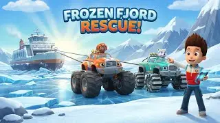 ¡PAW Patrol: Rescate en Ruedas! ❄️🚢| El Ferry Atrapado en el Fiordo Congelado | Rescate con Monster