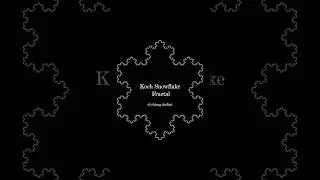 Snowflake Fractals #fractals #mathematics #satisfying #infinite #art