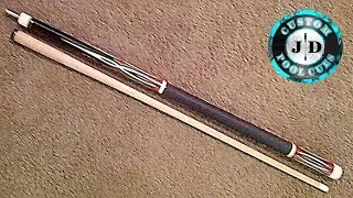 JD Custom Cues - 2010 Ebony, Amboyna Burl & Ivorine 3