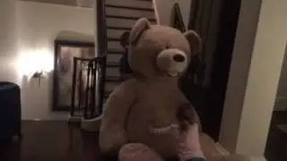 93inch teddy bear playtime!!!