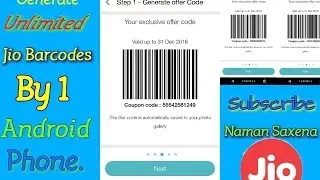 Generate Multiple Jio Barcodes in single Smartphone || With Proof || Complete guide || Hindi.