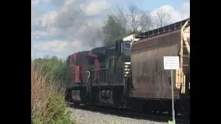 CP 528 UNIT ETHANOL  train with Norfolk Southern foreign power!