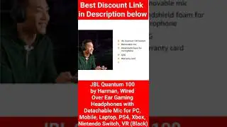 #shorts JBL Quantum 100 by Harman, Wired Over Ear Gaming Headphones  #JBL Quantum 100