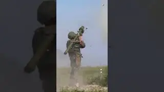Video of Russian Helicopter shot down by Ukrainian air defence system. #shorts