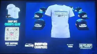 2025 Seahawks NFC champs gear commercial
