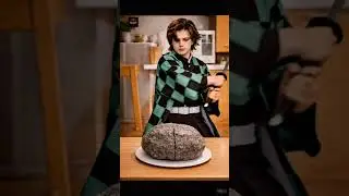 Tanjiro is cutting rock 😱😍