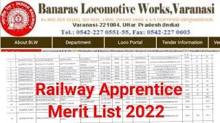 Railway Apprentice Merit 2022