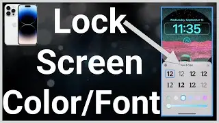 How To Change Color And Font Of Clock On iPhone Lock Screen