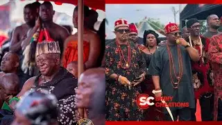 F&agrave;ke Igbo king in Ghana was denied shaking hands with Otumfour at Asantehemaa funeral in Manhyia 