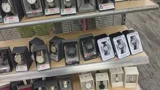 in Target checking out Timex Expedition watches and Ironman