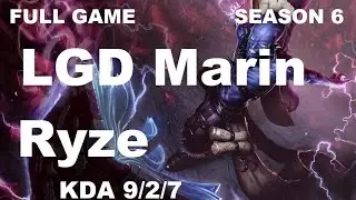 LGD Marin - Ryze vs Illaoi - Top - Full Game [Apr 17 2016]