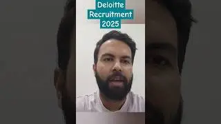 Deloitte Jobs In 2025 #deloitte #jobs #jobseekers #recruitment #shorts #freshers #delhi #delhincr