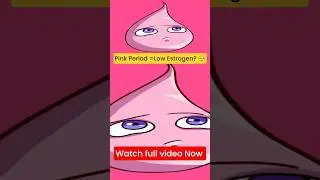 Pink Period Myth Busted #periods #periodbloodcolor
