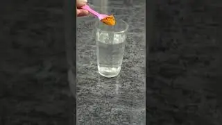 Turmeric as indicator😉| Detergent & lemon🤪| Acids & Base experiment🤪#shorts#lemon#detergent#turmeric