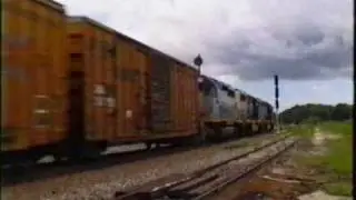 CSX Q251 with a flyby at vitis in 1993!!