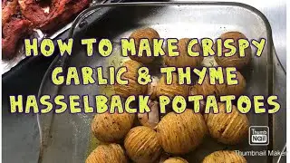 HASSELBACK POTATO RECIPE - BAKED GARLIC THYME HASSELBACK POTATOES | Feza&rsquo;s Kitchen POTATO RECIPE