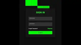 Login Page Design hover using Html & CSS #video