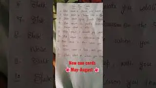 New cue cards May to August 22#ieltspreparation #ielts #ieltsspeaking #ieltsexam #ieltswale