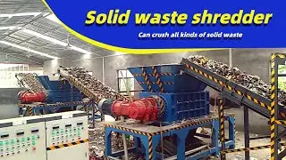 Dual-Shaft Shredder Aids in Solid Waste Resource Recovery:On-Site Shredding Record#twinshaftshredder