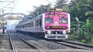4 in 1 || Indian Railways High speedy Colorful Local Trains || 12 coaches EMU & MEDHA