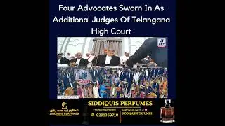 Four Advocates Sworn In As Additional Judges Of Telangana High Court