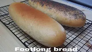 How to make foot long bread | Homemade  subway bread | Subway bread recipe
