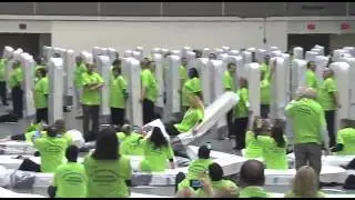 Mattress Dominoes World Record Presented by Wallbeds N More