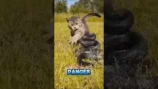 Chat VS Serpent!! 🐍🆚🐈😱