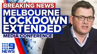 Melbourne lockdown extended by a week amid new mystery cases | Coronavirus | 9 News Australia