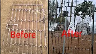 পুরাতন একটি খারাপ গ্রিল গেট কে কিভাবে রিপিয়ারিং করা হলো  দেখুন বন্ধুরা 👍