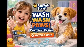 Wash Wash Paws! 🐾 Clean-Up Song for Kids (Ages 3&ndash;6) | PawPals Songs