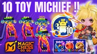 10 TOY MISCHIEF = EZ WIN‼️HYPER AUTO BELAH JADI 4 BRO !! COMBO TERKUAT MAGIC CHESS GOGO TERBARU 2026