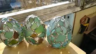 Sea glass Easter, dragon eggs