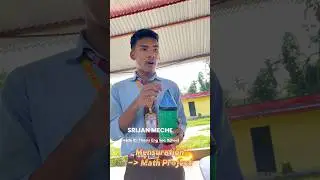 Mensuration: Combined solid of a cylinder and 2 cones #maths #project #area #volume #learnwithfun