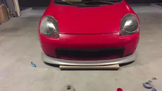 Unbox and fitment test of Nissan Note front lip on a MR2 Spyder
