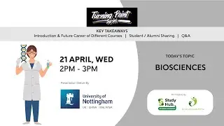 Turning Point Series | Biosciences (21 April 2021)