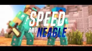 [Speed Art] Minecraft Wallpaper Neagle