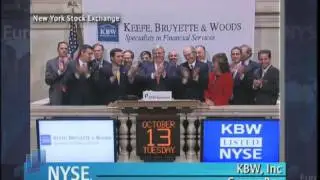 13 October 2009 KBW Inc NYSE Closing Bell