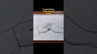 Couple holding hand draw easily.