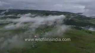 Scenic Landscape of Wahkaliar Village and Surrounding Meadows Meghalaya