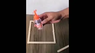 Diy handmade stand for flower pots with ice cream sticks and home decoration #shorts
