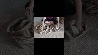 Braiding Shetland wool roving.  #handspinning #spinningwool
