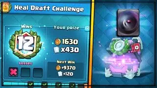 FIRST TRY!! OPENING 12 WIN NEW HEAL CHEST! | Clash Royale | HOW TO GET 12 WINS!