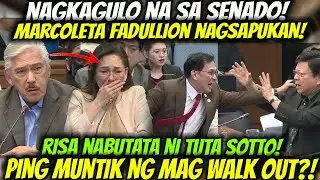 NAGKAGULO NA SA SENADO MARCOLETA FADULLION NAGSAPUKAN RISA BUTATA KAY TUTA SOTTO! PINK NAPAWALK OUT?