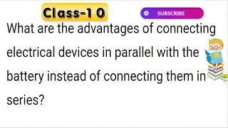 What are the advantages of connecting electrical devices in parallel with the battery instead of con
