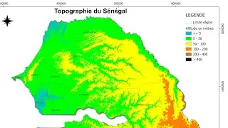 MNT du Sénégal en 20 minutes - QGIS